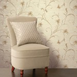 metallic wallpaper floral pattern