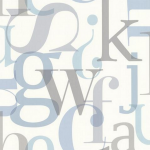 wallpaper with words for a child's room