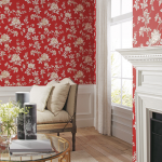 18th century-inspired wallpaper floral prints