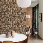 wallpaper with words for a statement accent wall letterpress style