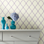 purple wallpaper trellis