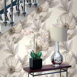 large floral tropical wallpaper