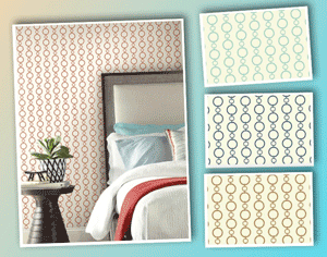 chain striped wallpaper 