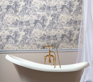 toile wallpaper french countryside