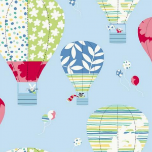 hot air balloon wallpaper nursery inspiration
