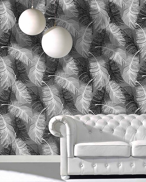 Hurston Feather Wallpaper