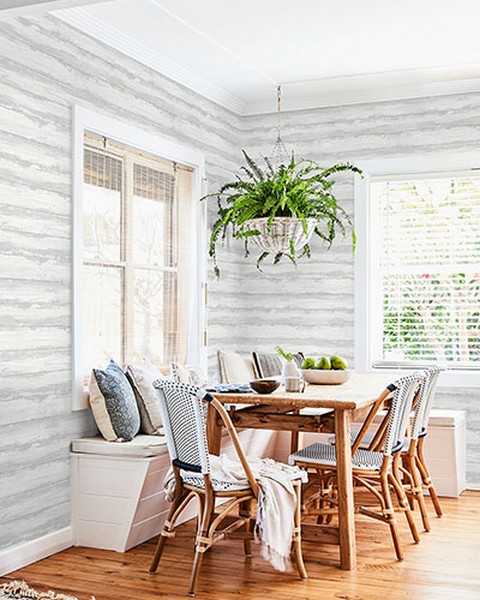 2927-81400 Truro Grey Weathered Shiplap Wallpaper