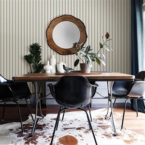 Symphony Light Blue Stripe Wallpaper