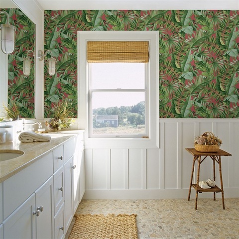 Orleans Teal Shibori Faux Linen Wallpaper