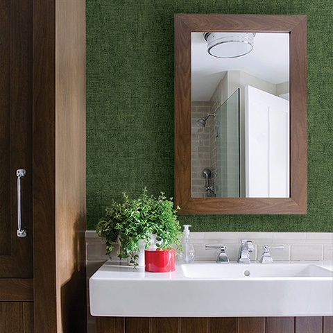 Emalia Dark Green Texture Wallpaper