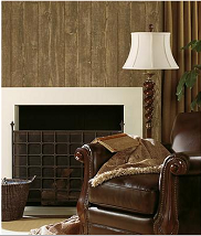 Faux Brown Wood Panel