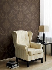 495-69039 Chambers Floral Damask Wallpaper
