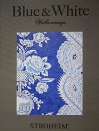 Blue and White Wallpaper by Stroheim