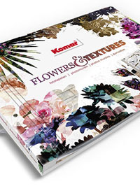 Flowers and Textures Mural Book By Komar