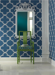 Blue Serendipity Wallpaper from book Pattern Play
