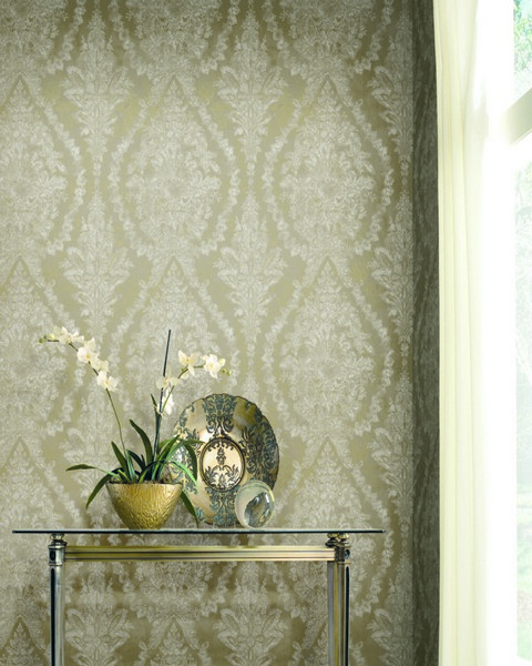 Charleston Damask Wallpaper
