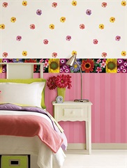 NG63840 Daisy White Gerber Daisies Wallpaper