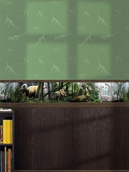 NG63856 Prehistoric Green Dinosaur Bones Wallpaper