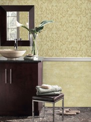 WD3040 Crackled Textured Scroll Wallpaper