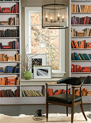 Two Panel Bookcase Mural