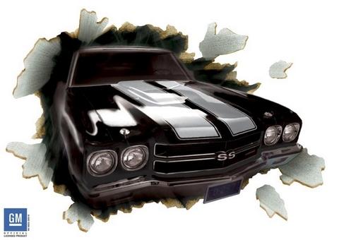 1970 Chevelle SS-396 Through the Wall Peel and Sti