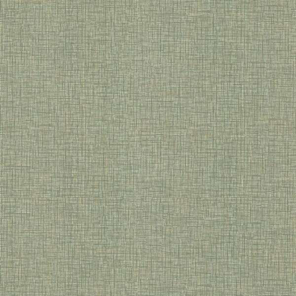 54" Wide Beau Green Faux Fabric Wallpaper