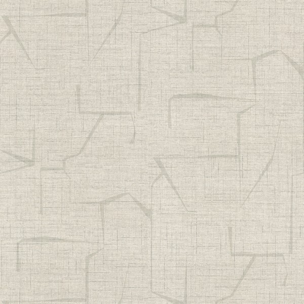 54" Wide Lyle Light Grey Abstract Geometric Wallpaper