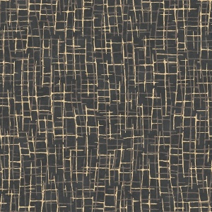 54" Wide Rian Black Linear Abstract Wallpaper