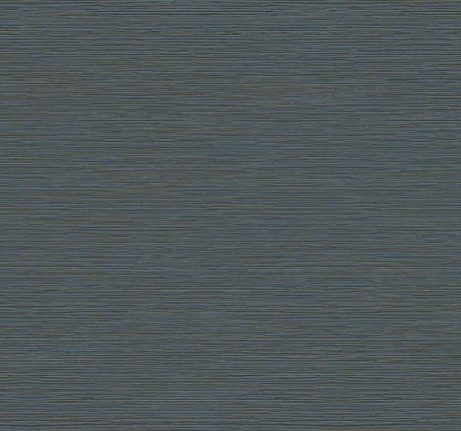 54in Oasis Dark Blue Faux Grasscloth Wallpaper