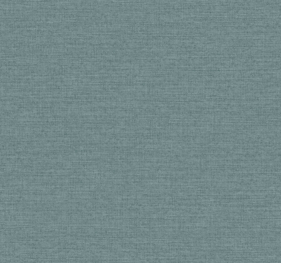 54in Terrene Teal Faux Linen Wallpaper