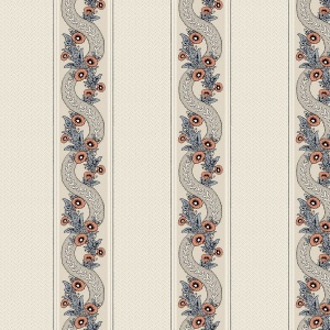 Abbey's Garland Coral Wallpaper