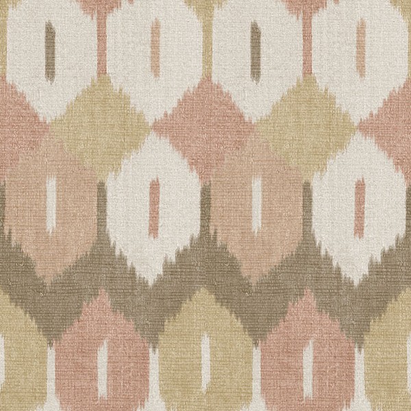 Abilene Apricot Ikat Wallpaper