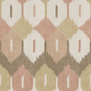 Abilene Apricot Ikat Wallpaper