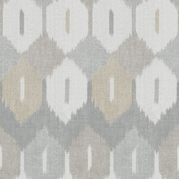 Abilene Neutral Ikat Wallpaper