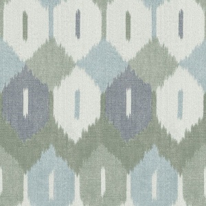 Abilene Sea Green Ikat Wallpaper