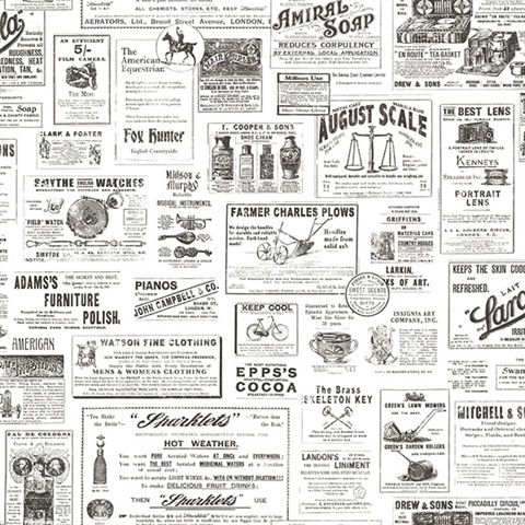 Adamstown Ivory Newspaper Classifieds Wallpaper