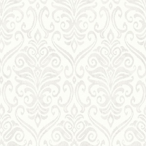 Adavu Dove Damask Wallpaper
