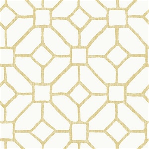 Addis Gold Trellis Wallpaper