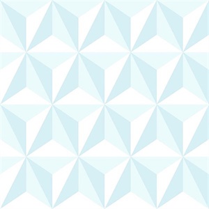 Adella Sky Blue Geometric Wallpaper