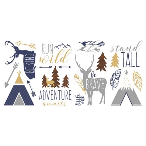 Adventure Awaits Animal Peel And Stick Wall Decals
