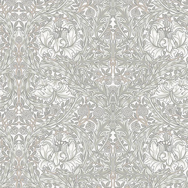 African Marigold White Floral Wallpaper