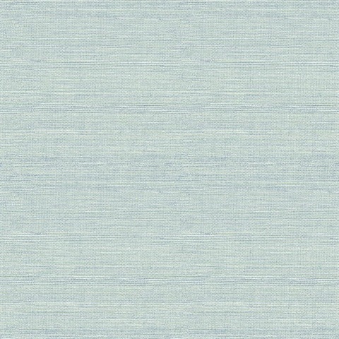 Agave Aqua Faux Grasscloth Wallpaper