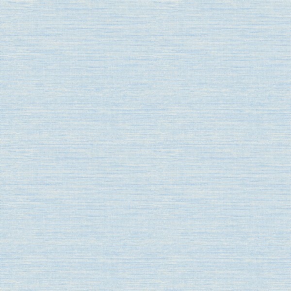Agave Sky Blue Faux Grasscloth Wallpaper