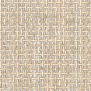 Aki Silver Paper Weave Basketweave Grasscloth Wallpaper