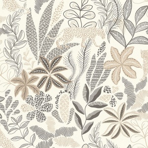 Alani Neutral Tropical Wallpaper