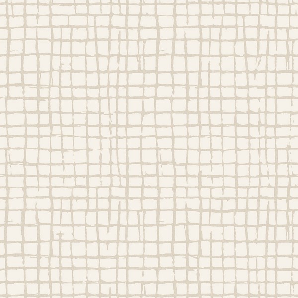 Albin Beige Gridline Wallpaper