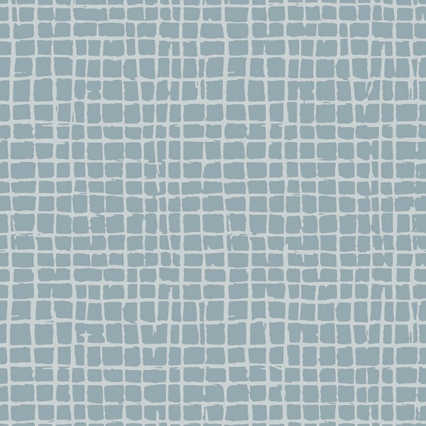 Albin Sky Blue Gridline Wallpaper