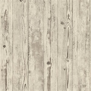 Albright Ivory Weathered Oak Panels Wallpaper