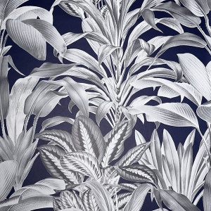 Alice Navy Greenhouse Wallpaper