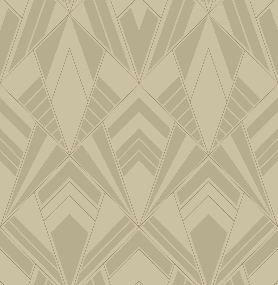 Allenby Biscuit Flocked Wallpaper